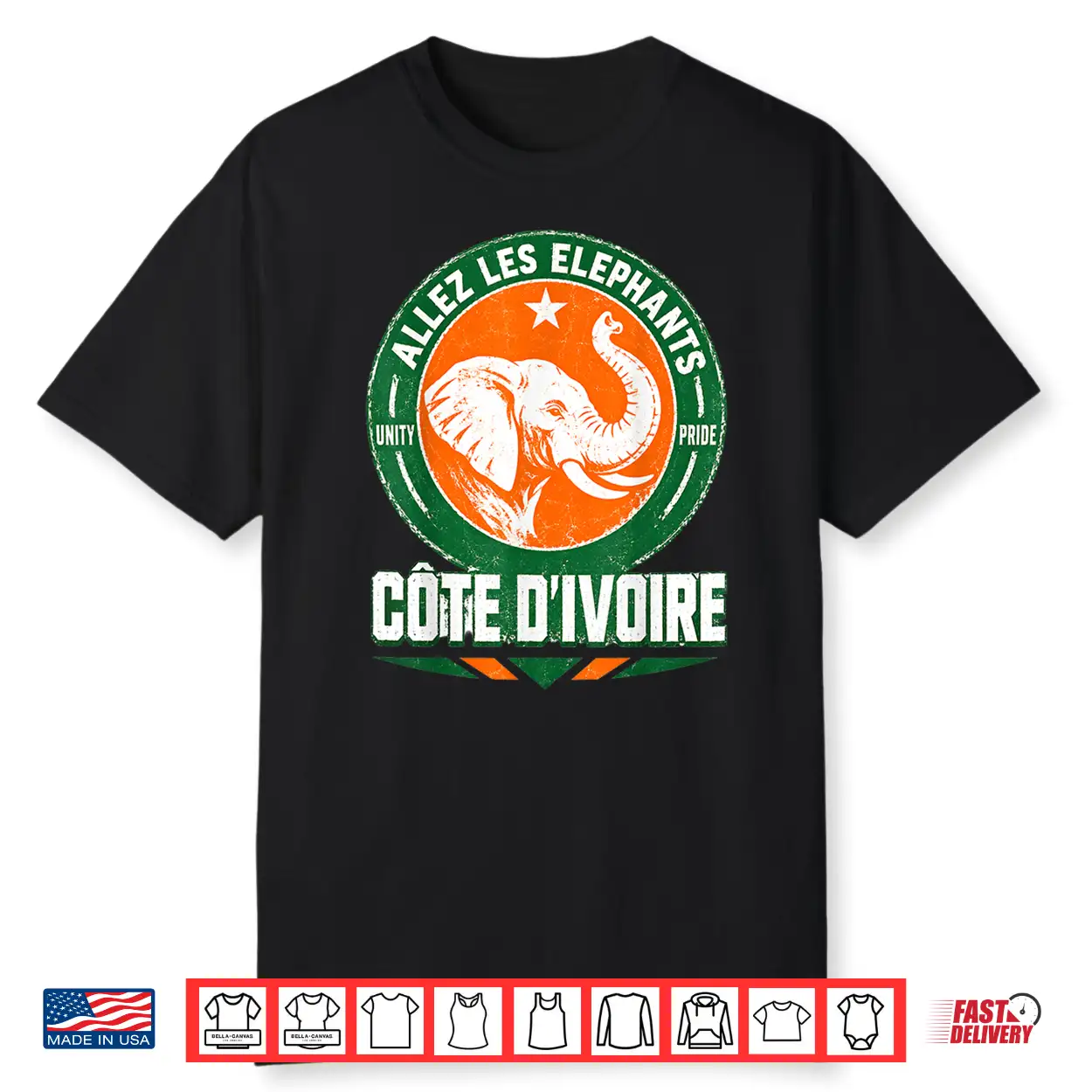 Allez Les Elephants Côte D’Ivoire Fan Shirt Allez Les Elephants Côte D’Ivoire Fan Shirt
