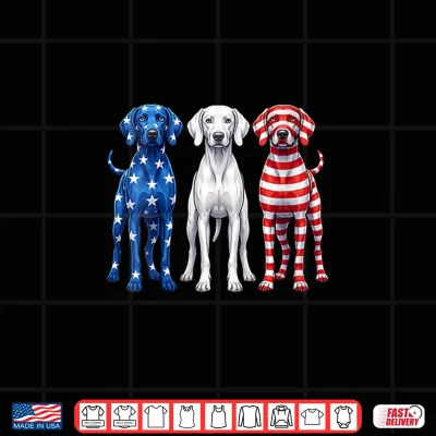 Design 250 Anniversary USA Shirt Dog Weimaraner 4th of July Shirt