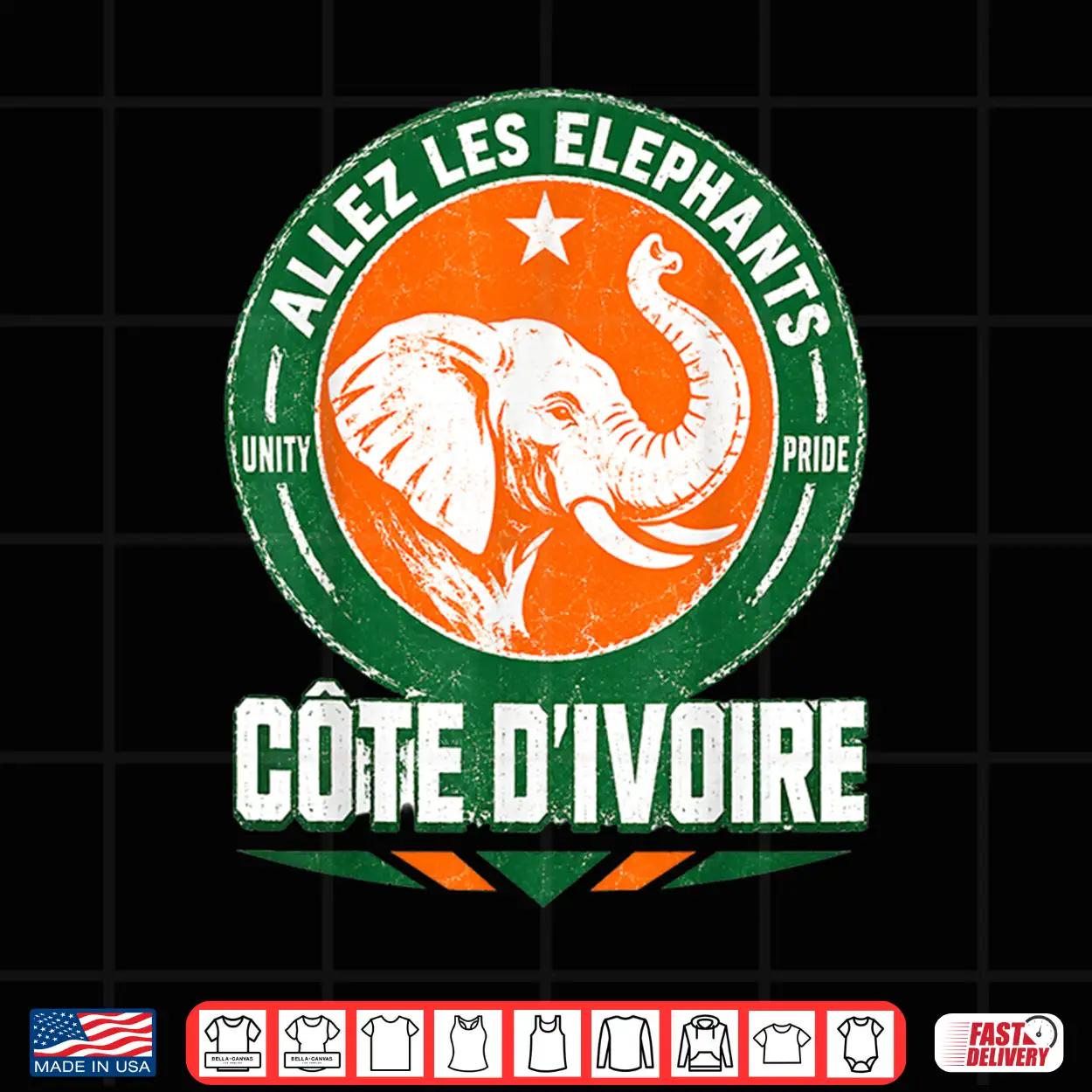 Allez Les Elephants Côte D’Ivoire Fan Shirt Allez Les Elephants Côte D’Ivoire Fan Shirt