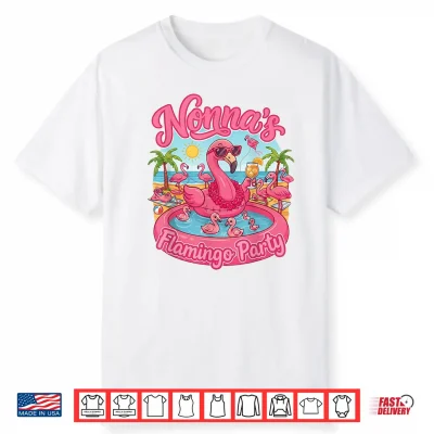Nonna’S Flamingo Party Family Reunion Shirt
