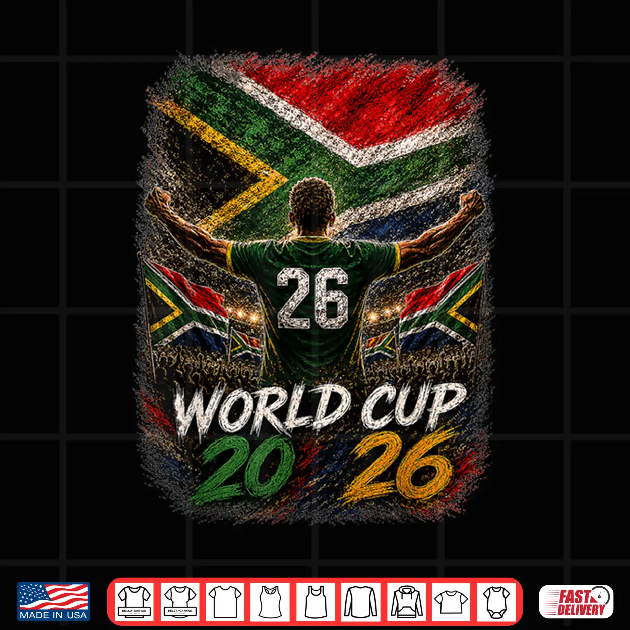Soccer World Cup 2026 South Africa Winner Shirt Soccer World Cup 2026 South Africa Winner Shirt