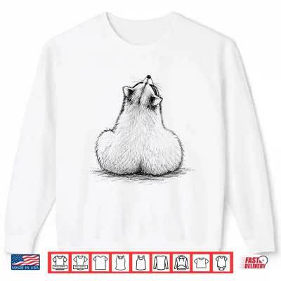 Funny Raccoon Meme Sketch Minimalist Animal Lovers Humor Art Shirt 2 Sweatshirt Funny Raccoon Meme Sketch Minimalist Animal Lovers Humor Art Shirt