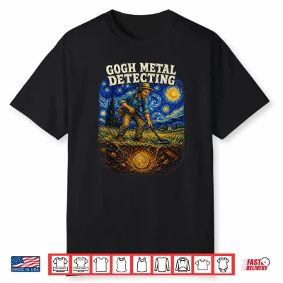 Gogh Metal Detecting Van Gogh Art Shirt