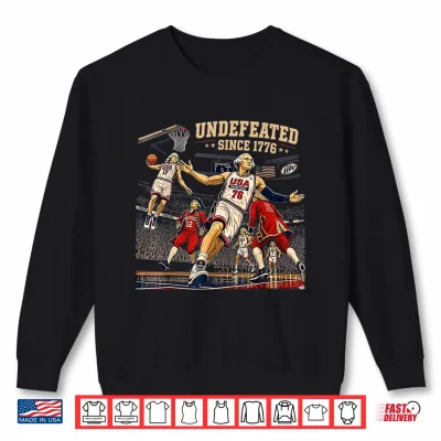 Sweatshirt George Washington Play Basketball USA Undefeated Since 1776 Shirt