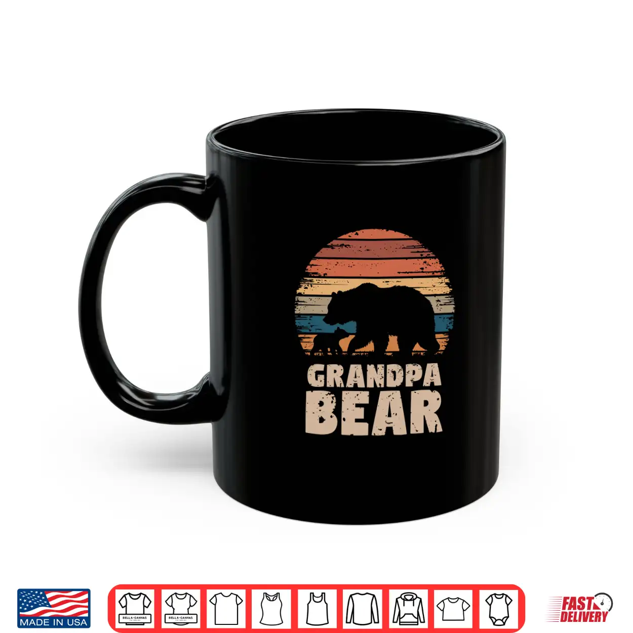 Grandpa Bear Vintage Retro Funny Father’S Day 1 Cub Kid Shirt Grandpa Bear Vintage Retro Funny Father’S Day 1 Cub Kid Shirt