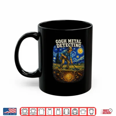 Mug Gogh Metal Detecting Van Gogh Art Shirt