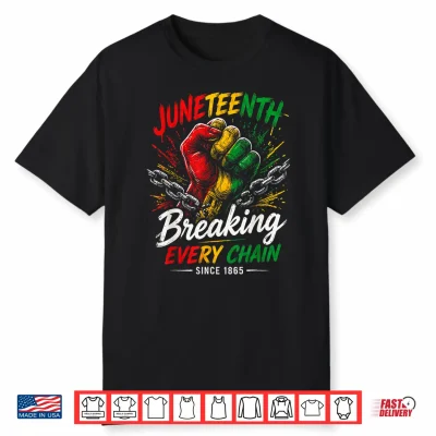 Juneteenth Breaking Every Chain Since 1865 African Pride Shirt