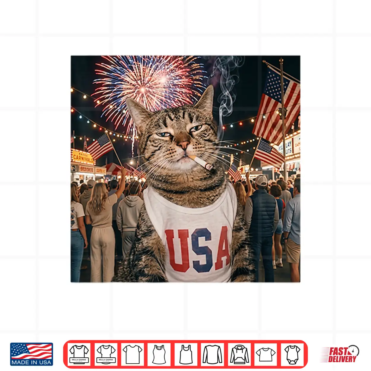 July 4Th Patriotic Cat Smoking Cigarette Meme 250 Years Shirt July 4Th Patriotic Cat Smoking Cigarette Meme 250 Years Shirt