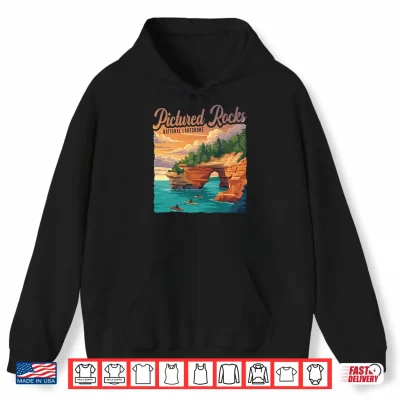 Pictured Rocks National Lakeshore Kayaking Camping Outdoor Performance Shirt 1 Hoodie Pictured Rocks National Lakeshore Kayaking Camping Outdoor Performance Shirt