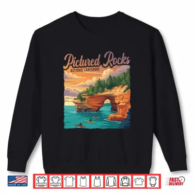 Pictured Rocks National Lakeshore Kayaking Camping Outdoor Performance Shirt 2 Sweatshirt Pictured Rocks National Lakeshore Kayaking Camping Outdoor Performance Shirt