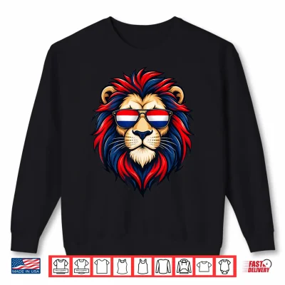 Sweatshirt Vintage Nederland Lion Netherlands Flag Dutch Holland Orange Shirt
