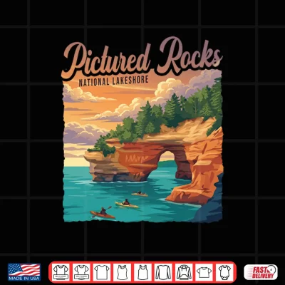 Pictured Rocks National Lakeshore Kayaking Camping Outdoor Performance Shirt 4 Design Pictured Rocks National Lakeshore Kayaking Camping Outdoor Performance Shirt