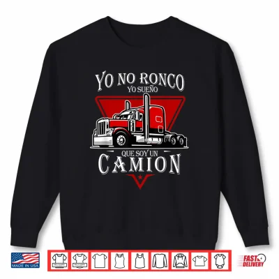 Sweatshirt Yo No Ronco Truck Driver Snore Humor Shirt