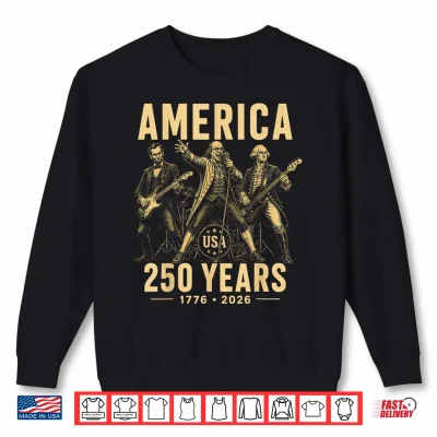 Sweatshirt Benjamin Franklin George Washington Abraham Lincoln America Shirt