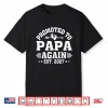 Promoted To Papa Again Est 2027 Papa To Be Shirt