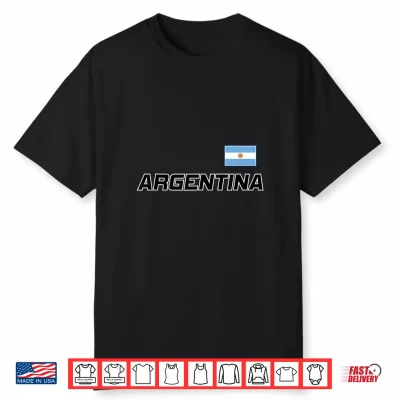Retro Argentina Shirt Souvenir Argentinian Vintage Throwback Shirt