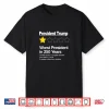 Worst President In 250 Years 1 Star Review Trump Satire Shirt