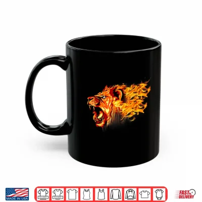 Mug Fiery Leo Lion Apparel Lion Shirt