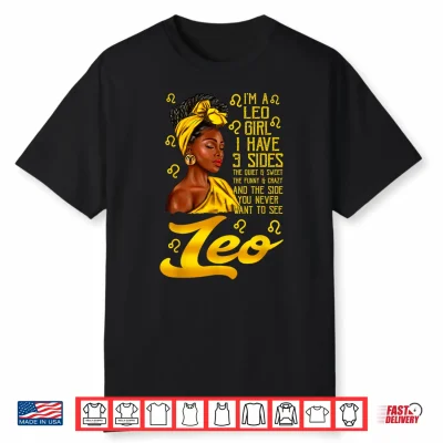 Leo Afro Black Culture Its My Birthday Zodiac Sign Shirt