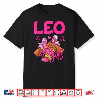 Leo Birthday Queen Sneakers Zodiac Sign Shirt