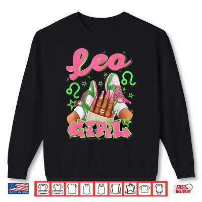 Sweatshirt Leo Birthday Queen Sneakers Astrology Zodiac Shirt