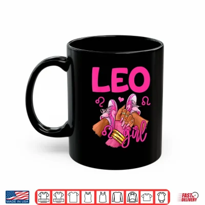 Mug Leo Birthday Queen Sneakers Zodiac Sign Shirt