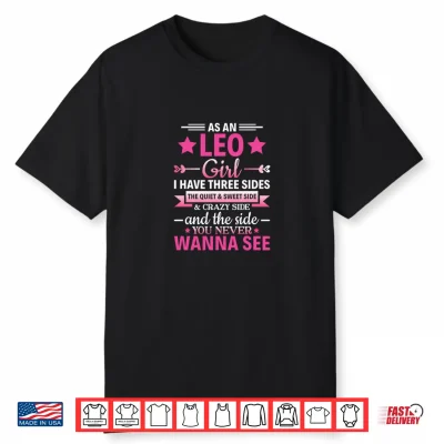 Leo Girl Astrology Zodiac Sign Leo Horoscope Leo Shirt