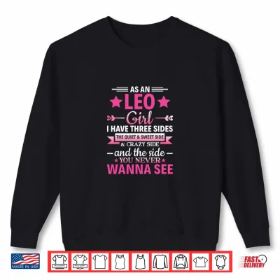 Sweatshirt Leo Girl Astrology Zodiac Sign Leo Horoscope Leo Shirt
