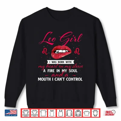 Sweatshirt Leo Horoscope Zodiac Sign Birthday Astrology Symbol Shirt