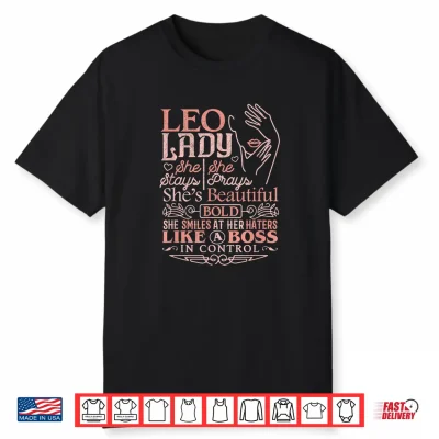 Leo Lady Shirt Astrology Zodiac Sign Leo Shirt