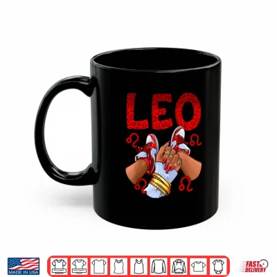 Mug Leo Queen Birthday Sneakers Zodiac Sign Birthday Shirt