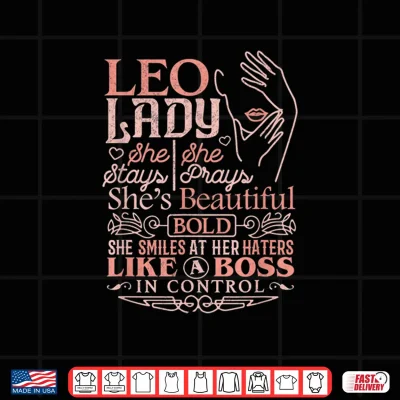 Design Leo Lady Shirt Astrology Zodiac Sign Leo Shirt
