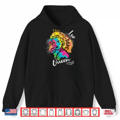 Hoodie Leo Queen Zodiac Sign With Dope Melanin Shirt