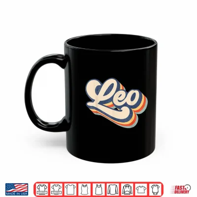 Mug Leo Retro Zodiac Sign July August Birthday Shirt