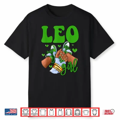 Leo Shoes Astrology Zodiac Sign Black Culture Shirt