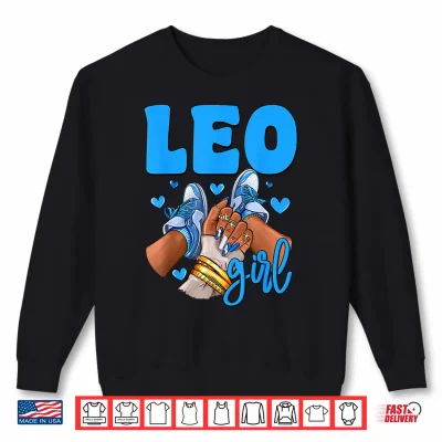 Sweatshirt Leo Sneakers Astrology Zodiac Sign Black Culture Shirt