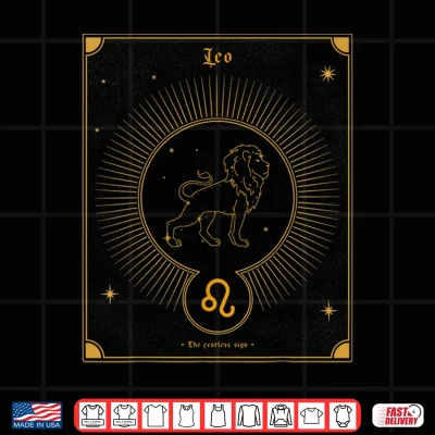 Design Leo The Fearless Sign Zodiac Shirt