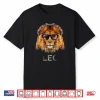 Leo Zodiac Lion With Cool Sunglasses Birthday Shirt
