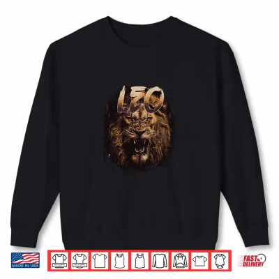 Sweatshirt Leo Zodiac Sign Astrology July August Birthday Leo Shirt