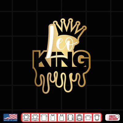 Design Dripping Leo King Zodiac Shirt