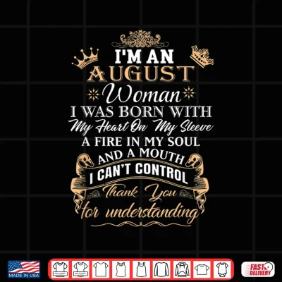 Design I Am An August Person Leo Zodiac Birthday Vintage 2021 Shirt