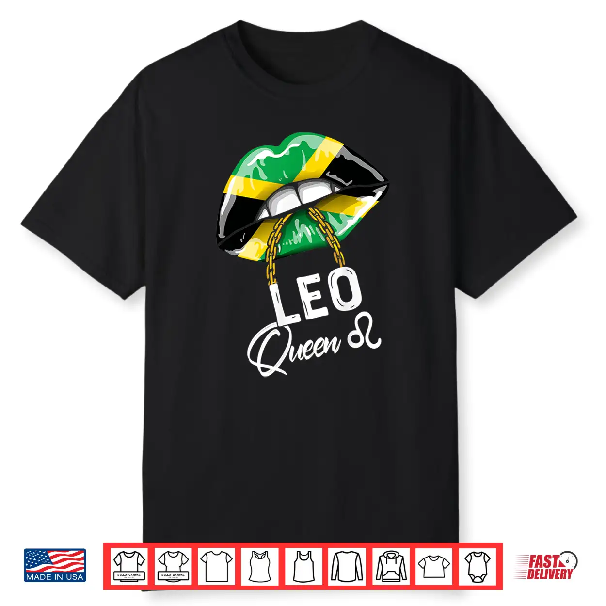 Jamaica Leo Queen Zodiac Birthday Jamaican Lips Cute Shirt Jamaica Leo Queen Zodiac Birthday Jamaican Lips Cute Shirt