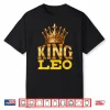 King Leo Lion Zodiac Sign Crown Shirt