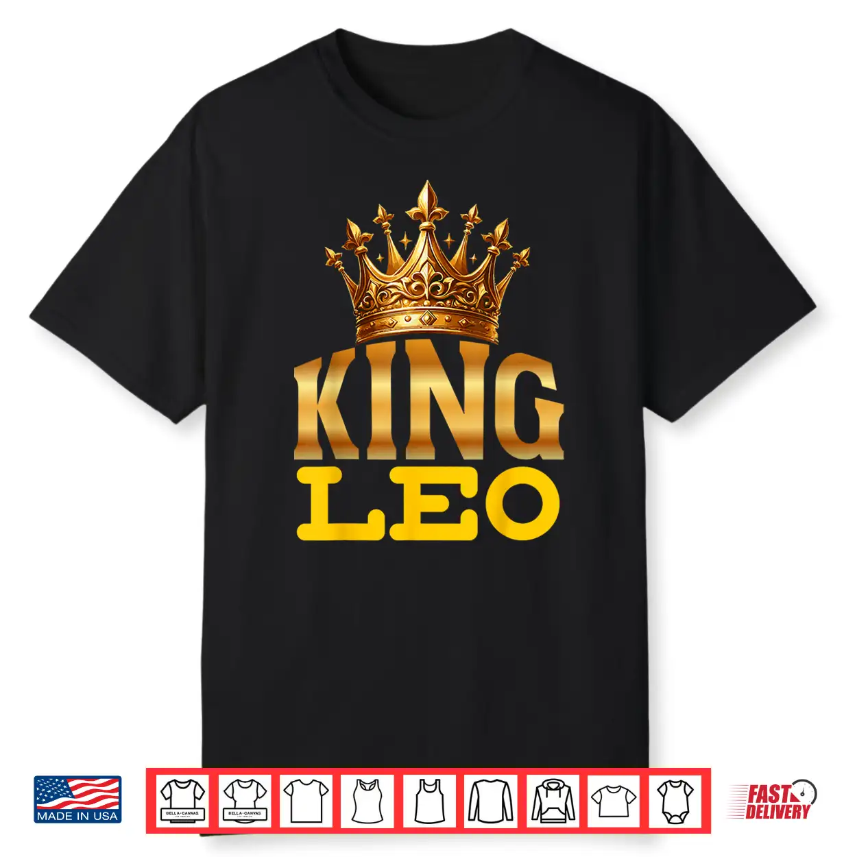 King Leo Lion Zodiac Sign Crown Shirt King Leo Lion Zodiac Sign Crown Shirt