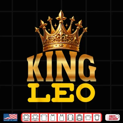 King Leo Lion Zodiac Sign Crown Shirt 4 Design King Leo Lion Zodiac Sign Crown Shirt