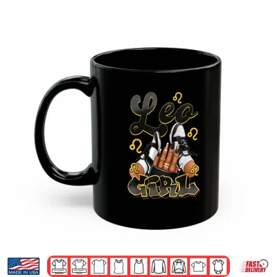 Mug Leo Birthday Afro Queen Sneakers Zodiac Sign Shirt