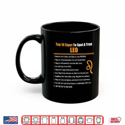 Mug Leo Facts Zodiac Sign Shirt