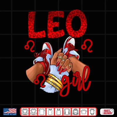 Design Leo Birthday Sneakers Zodiac Sign Birthday Shirt