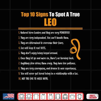 Design Leo Facts Zodiac Sign Shirt