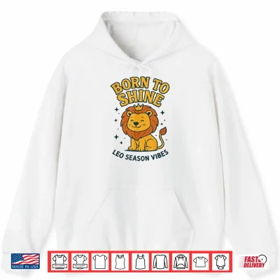 Hoodie Leo Sign Of Zodiac Cute For Kids Shirt